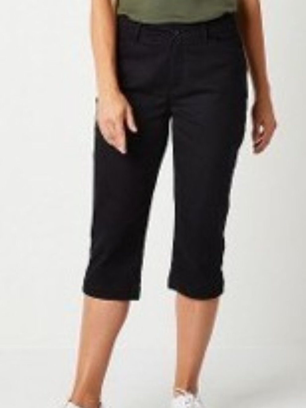 St. John's Bay Secretly Slender Mid Rise Capri Pant Sz 12